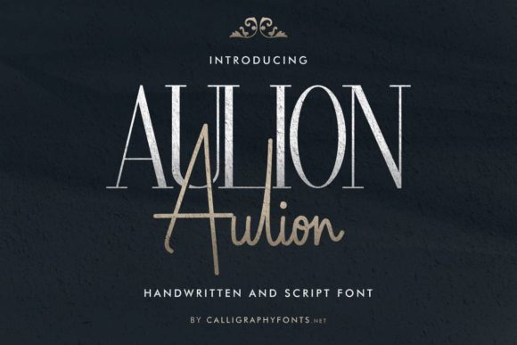 Aulion: A Glamorous Font for Elegant Design