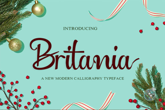 Britania Font for Elegant Branding