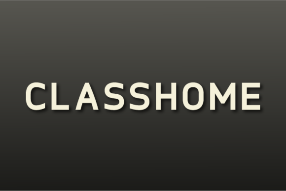 Classhome Font for Web Design