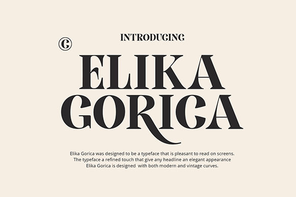 Elika Gorica: A Serif Font for Timeless Design