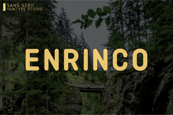 Enrinco: A Bold Font for Web Design