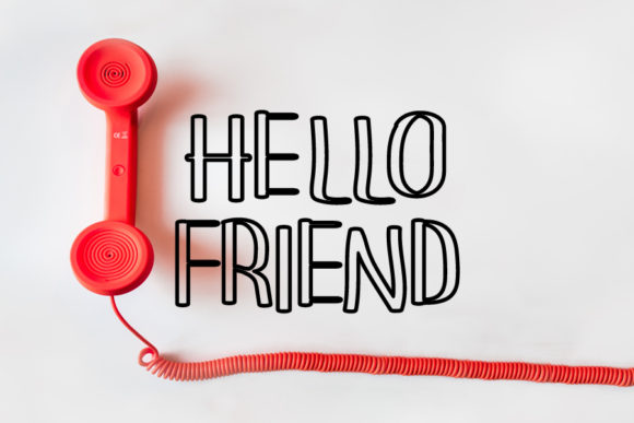 Hello Friend Font for Business Branding