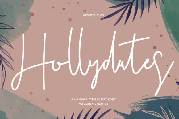 Hollydates Font for Creative Makers