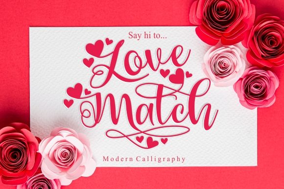Love Match Font for Creative Makers