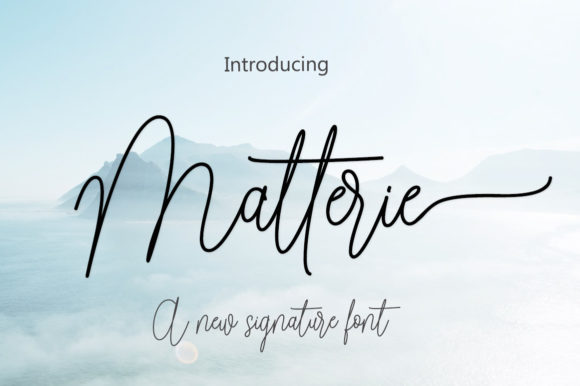 Matterie Font for Business Branding
