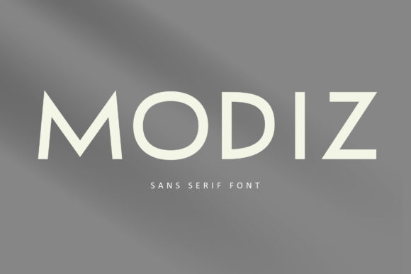 Modiz Font for Elegant Design