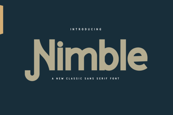 Nimble: A Bold Sans Serif Font for Creative Makers