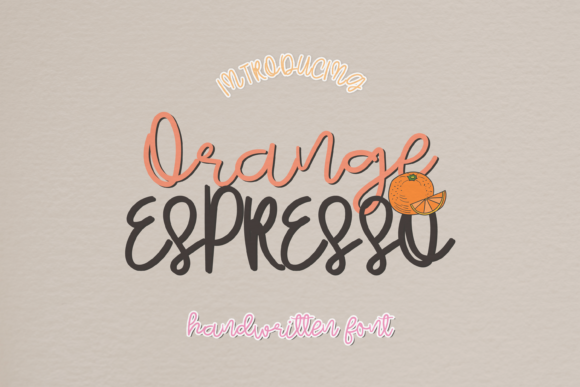Orange Espresso Font for Business Branding