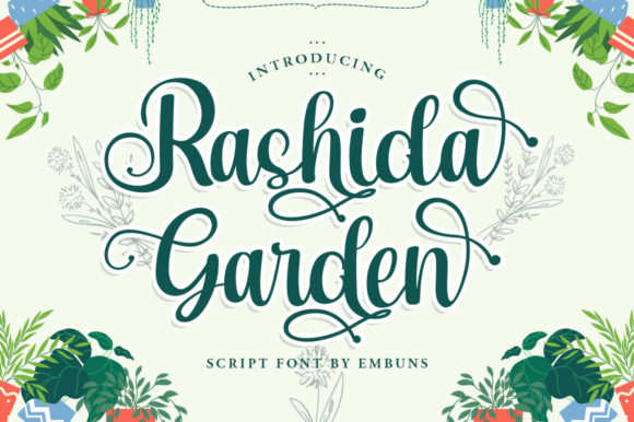 Rashida Garden Font for Creative Campaigns