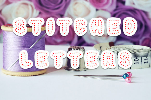 Stitched Letters Font for Business Branding
