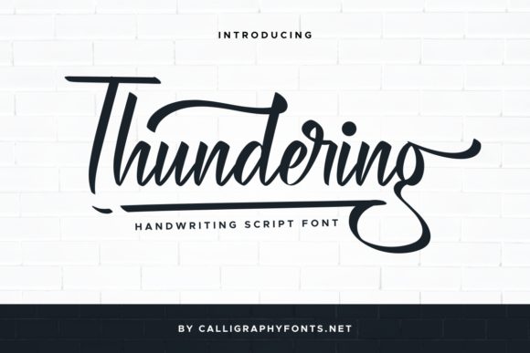 Thundering: A Sweet Font for Business Branding