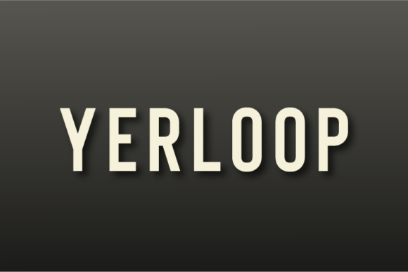 Yerloop: A Simple, Elegant Font